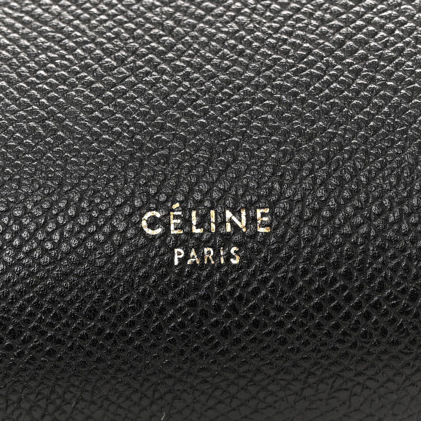 Grained Calfskin Micro Belt Bag Black