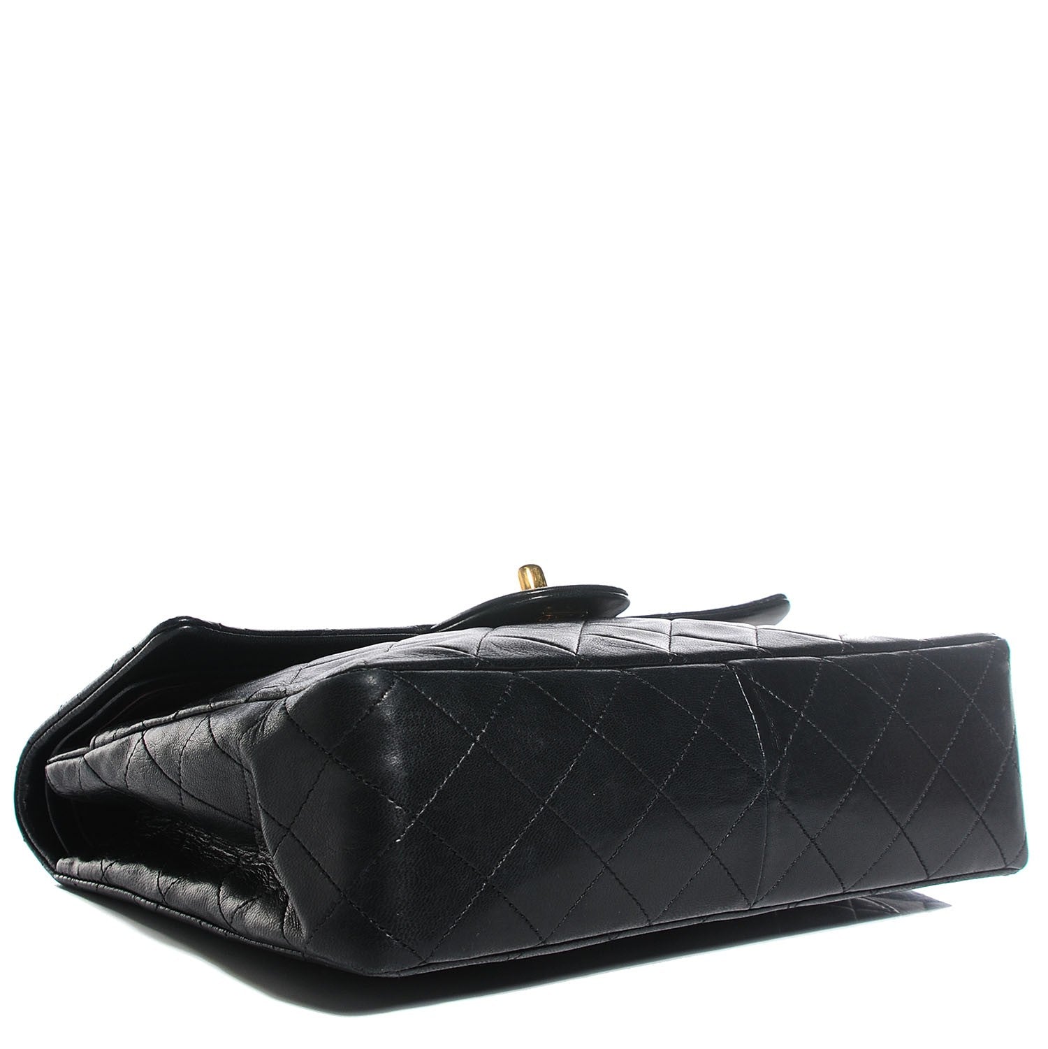 Chanel Lambskin Quilted Medium Double Flap Black 4 of 9