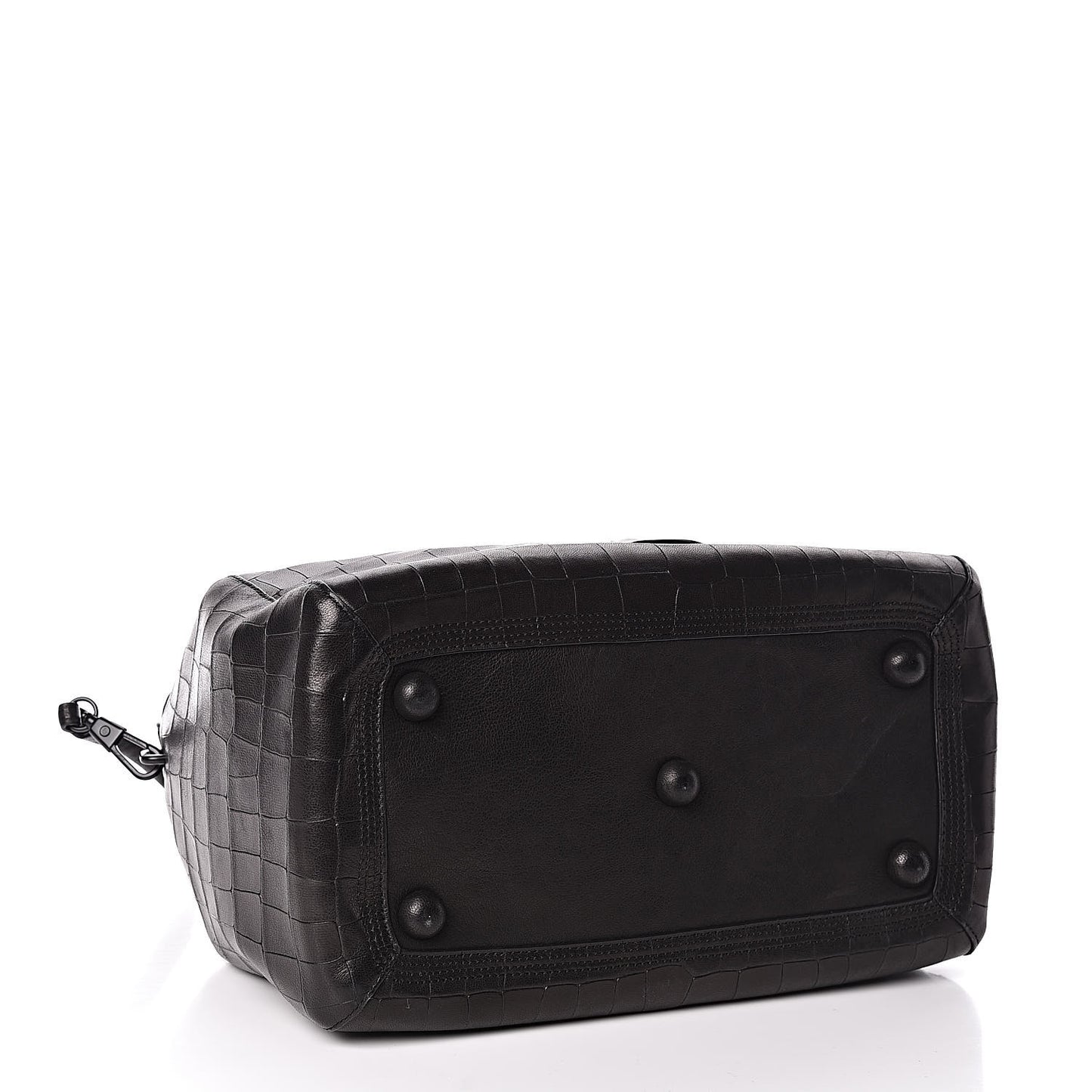 3.1 Calfskin Crocodile Embossed Medium Wednesday Boston Black