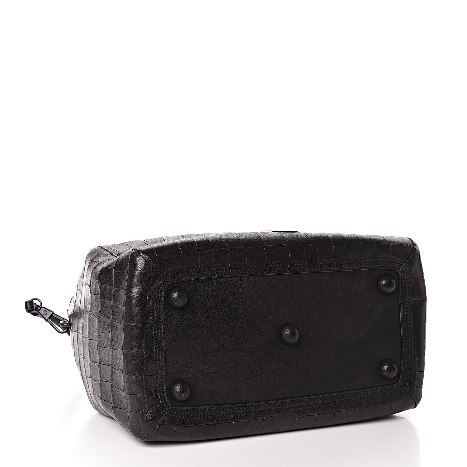 3.1 Phillip Lim 3.1 Calfskin Crocodile Embossed Medium Wednesday Boston Black 5 of 11