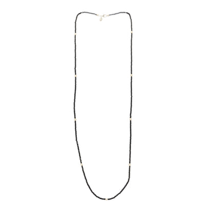 Tiffany Sterling Silver Black Spinel Pearl Ziegfeld Bead Necklace 3 of 6