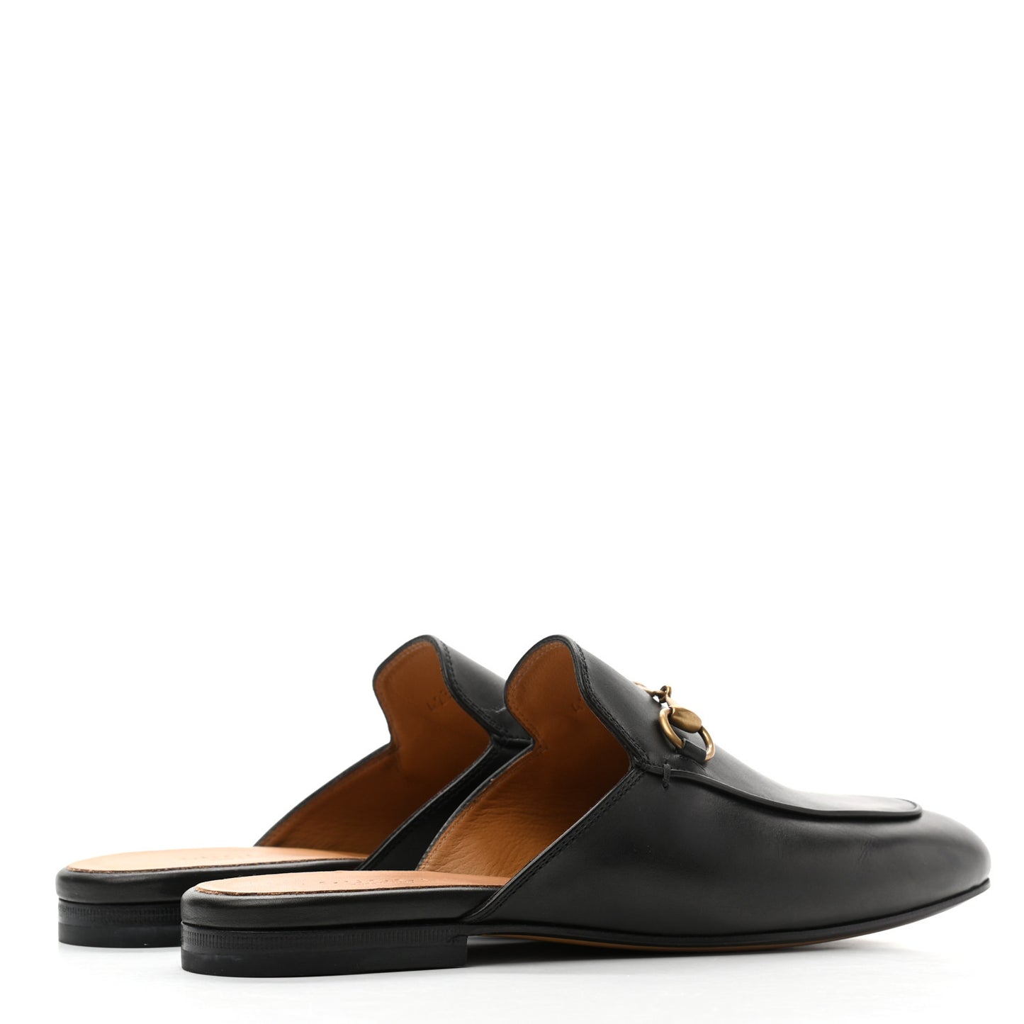 Calfskin Womens Princetown Slippers 37.5 Black
