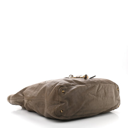 Chloe Leather Paddington Tote Gris Vert 4 of 22