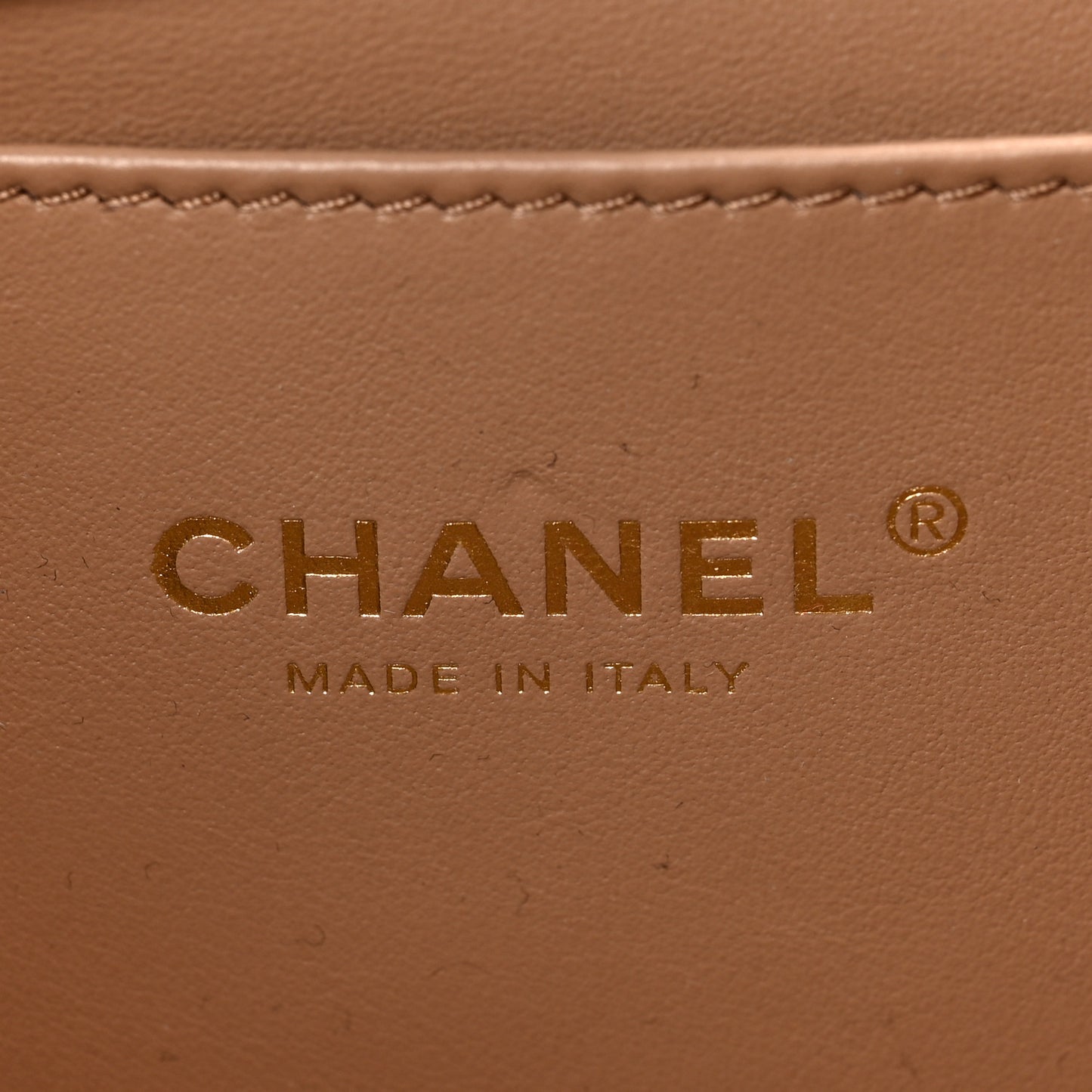 Caviar Quilted Coco First Flap Beige