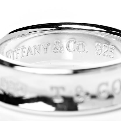 Tiffany Sterling Silver 1837 Band Ring 60 9 4 of 4