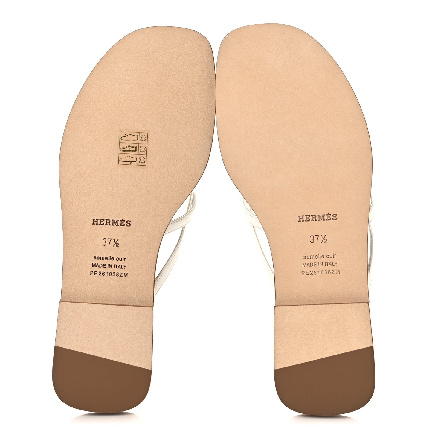 Calfskin Miss Sandals 37.5 White