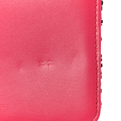 Chanel Tweed Calfskin Signe Wallet On Chain WOC Black Pink 12 of 14
