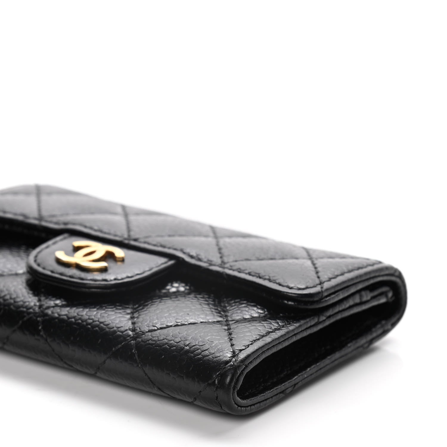 Chanel Caviar Quilted Flap Card Holder Black 11 of 13