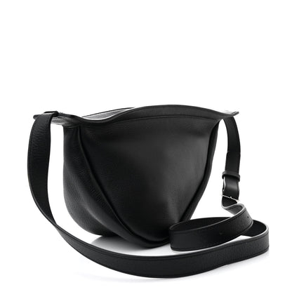 The Row Smooth Calfskin Small Slouchy Banana Bag Black 3 of 10