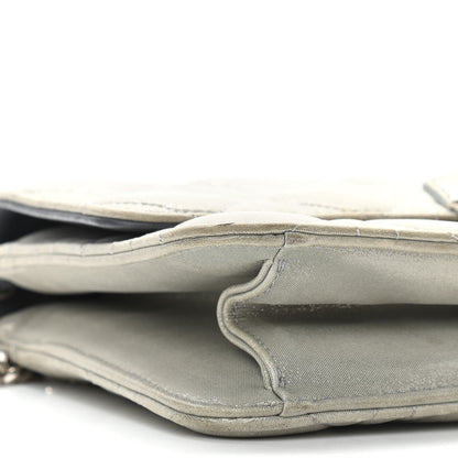 Christian Dior Metallic Calfskin Cannage Miss Dior Promenade Pouch Grey 8 of 10