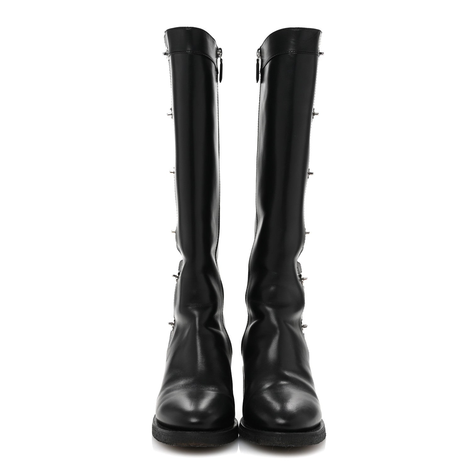 Chanel Calfskin CC Turnlock High Boots 40 Black 2 of 9