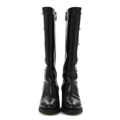 Chanel Calfskin CC Turnlock High Boots 40 Black 2 of 9