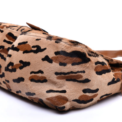 Fendi Calf Hair Leopard Print Mama Baguette Brown 7 of 15