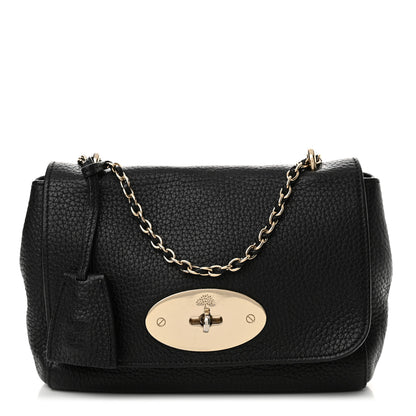 Mulberry Glossy Goatskin Small Lily Flap Black 1 of 16