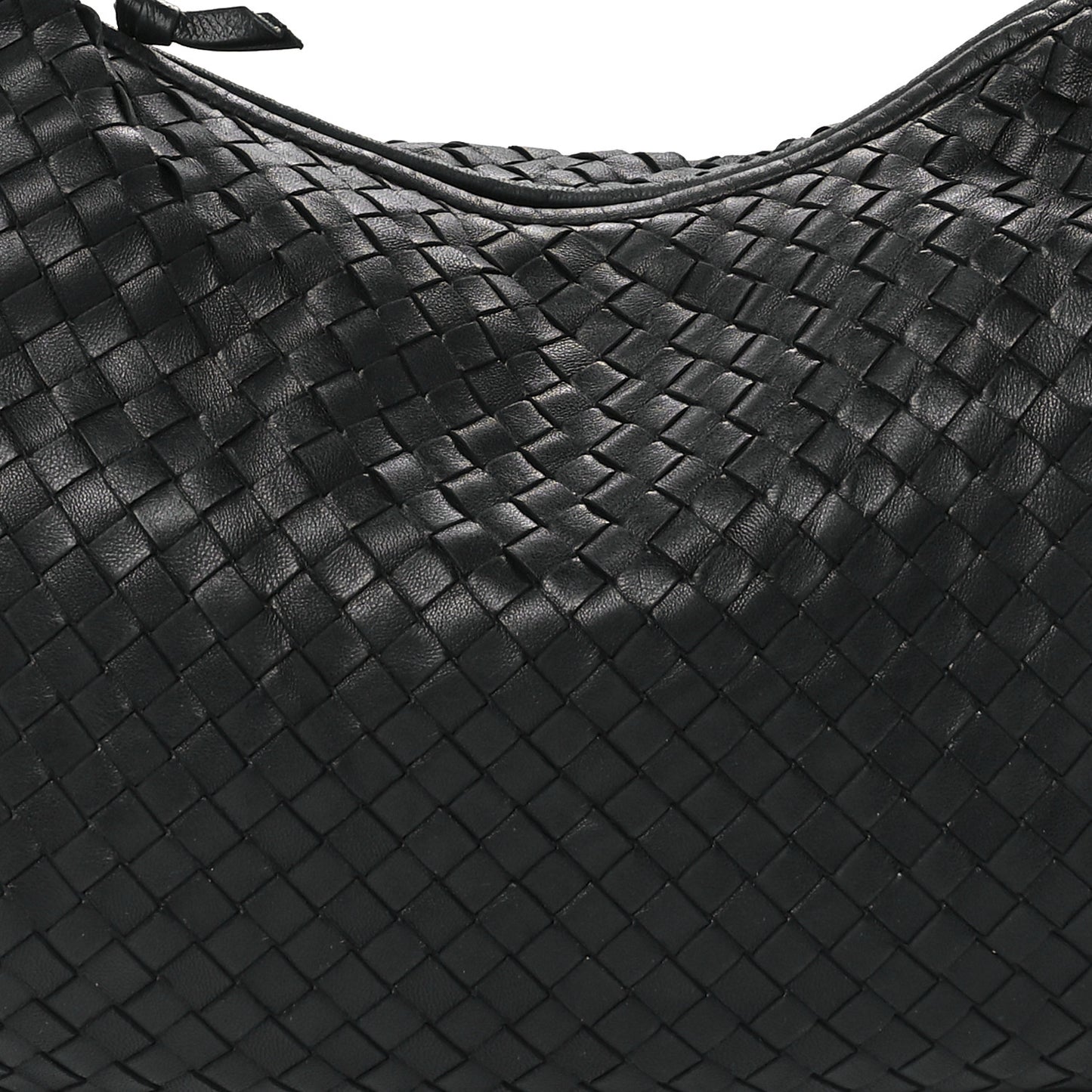 Nappa Intrecciato Medium Veneta Hobo Black