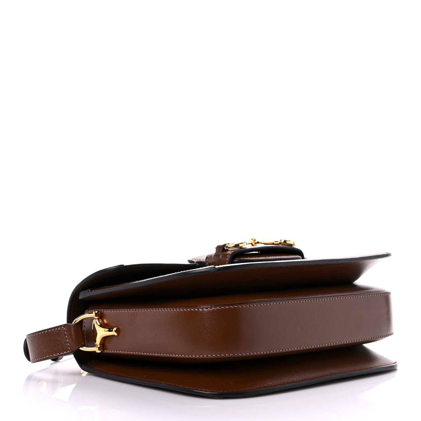 GG Supreme Monogram Horsebit 1955 Shoulder Bag Beige Brown Sugar