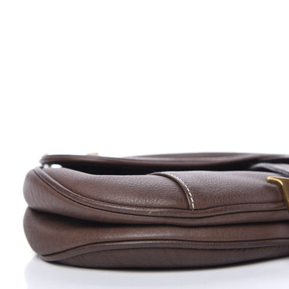 Christian Dior Calfskin Saddle Bag Brown 6 of 10