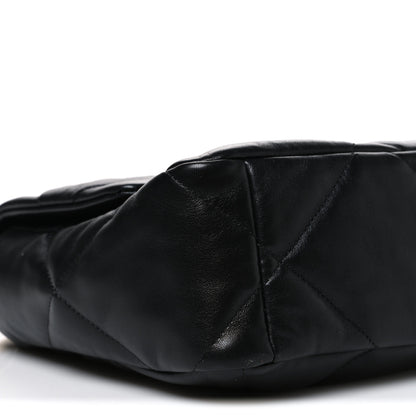 Chanel Lambskin Quilted Large Chanel 19 Flap Black 9 of 10