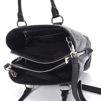 Prada Vitello Daino Tote Nero Black 6 of 10