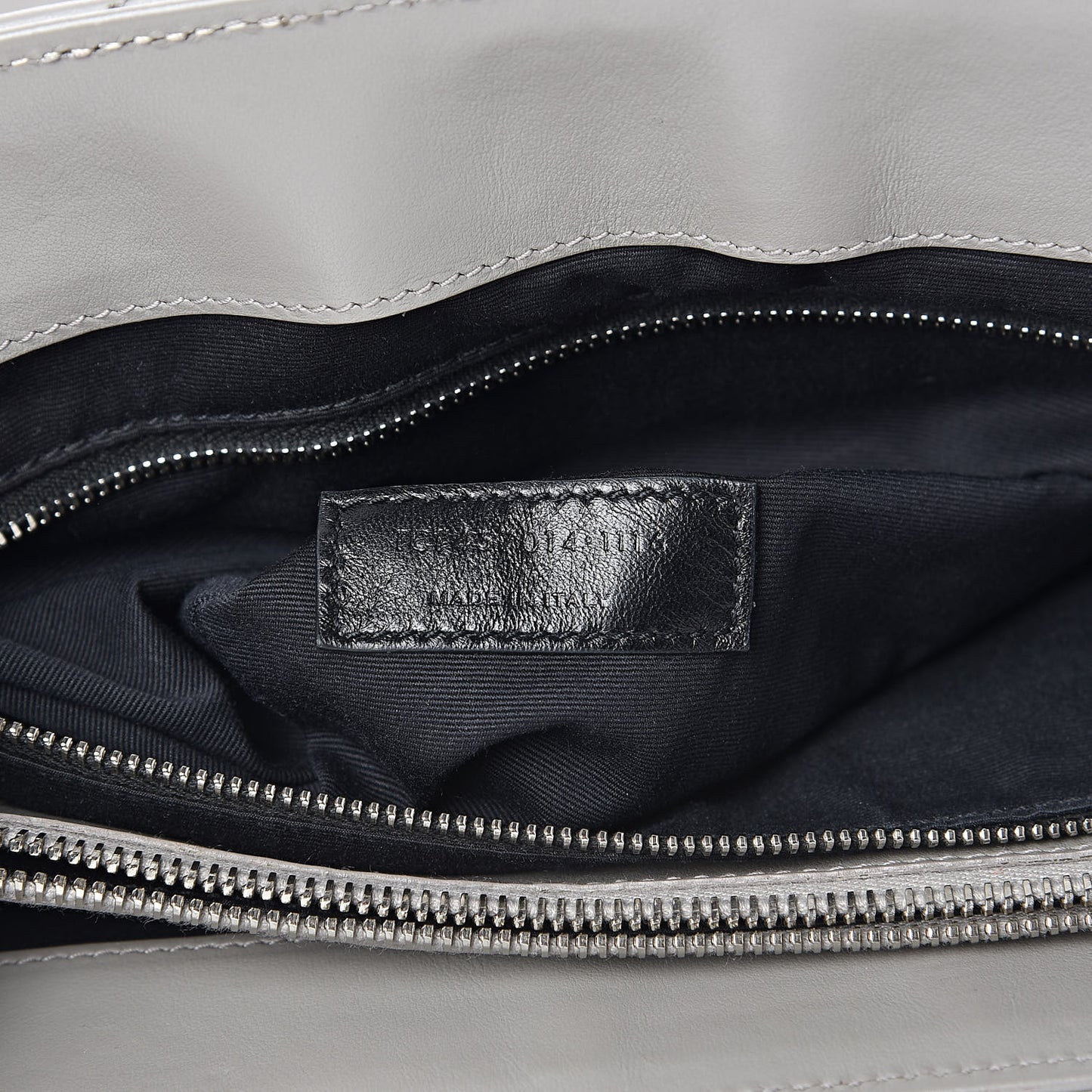Calfskin Y Quilted Monogram Large Loulou Chain Satchel Light Grey