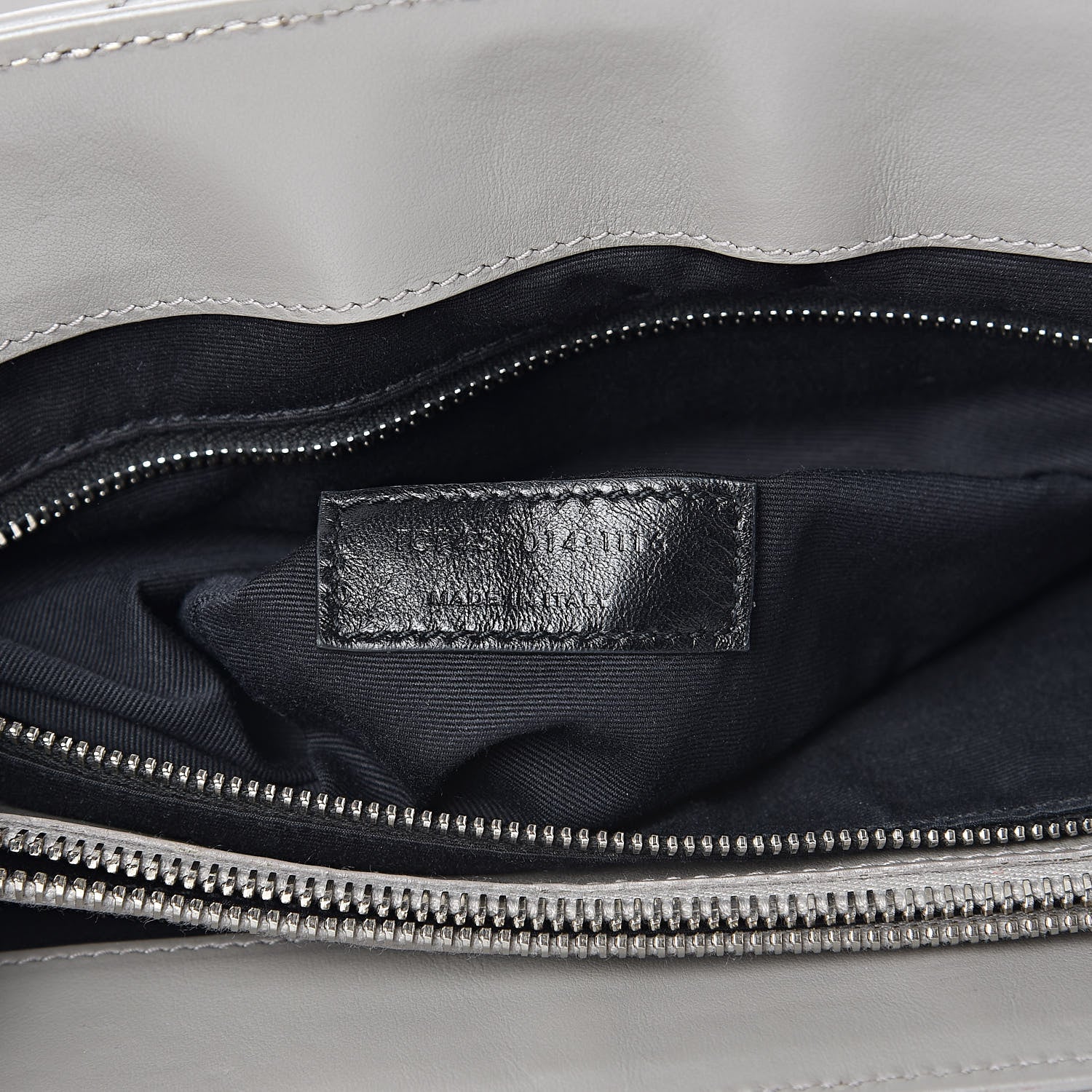 Saint Laurent Calfskin Y Quilted Monogram Large Loulou Chain Satchel Light Grey 7 of 13