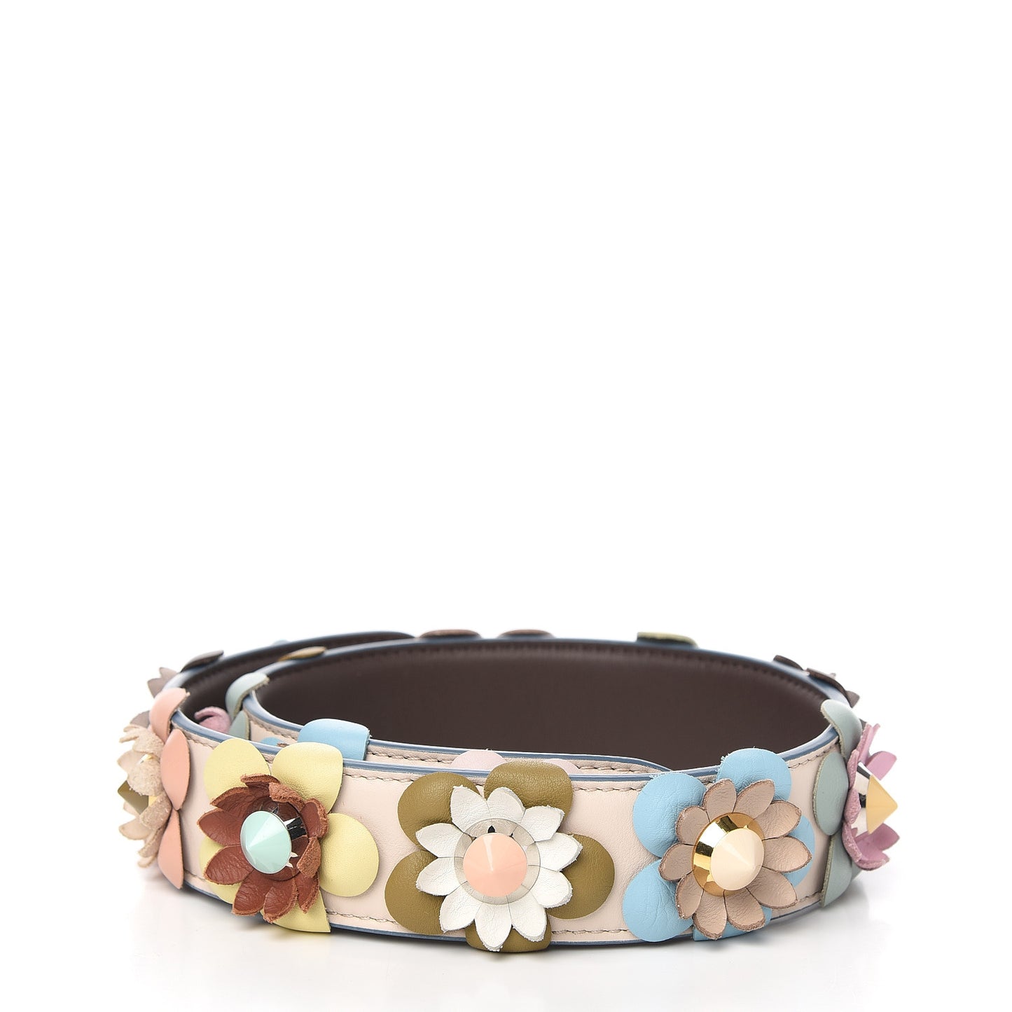 Vitello Dolce Flowerland Studded Strap You Camelia Moresco Multicolor