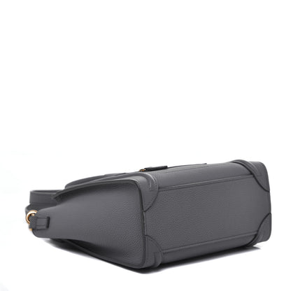 Celine Baby Drummed Calfskin Nano Luggage Kohl 4 of 9