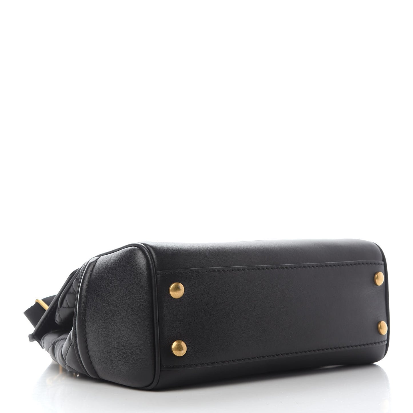 Vitello Quilted Medium Palazzo Empire Bag Black