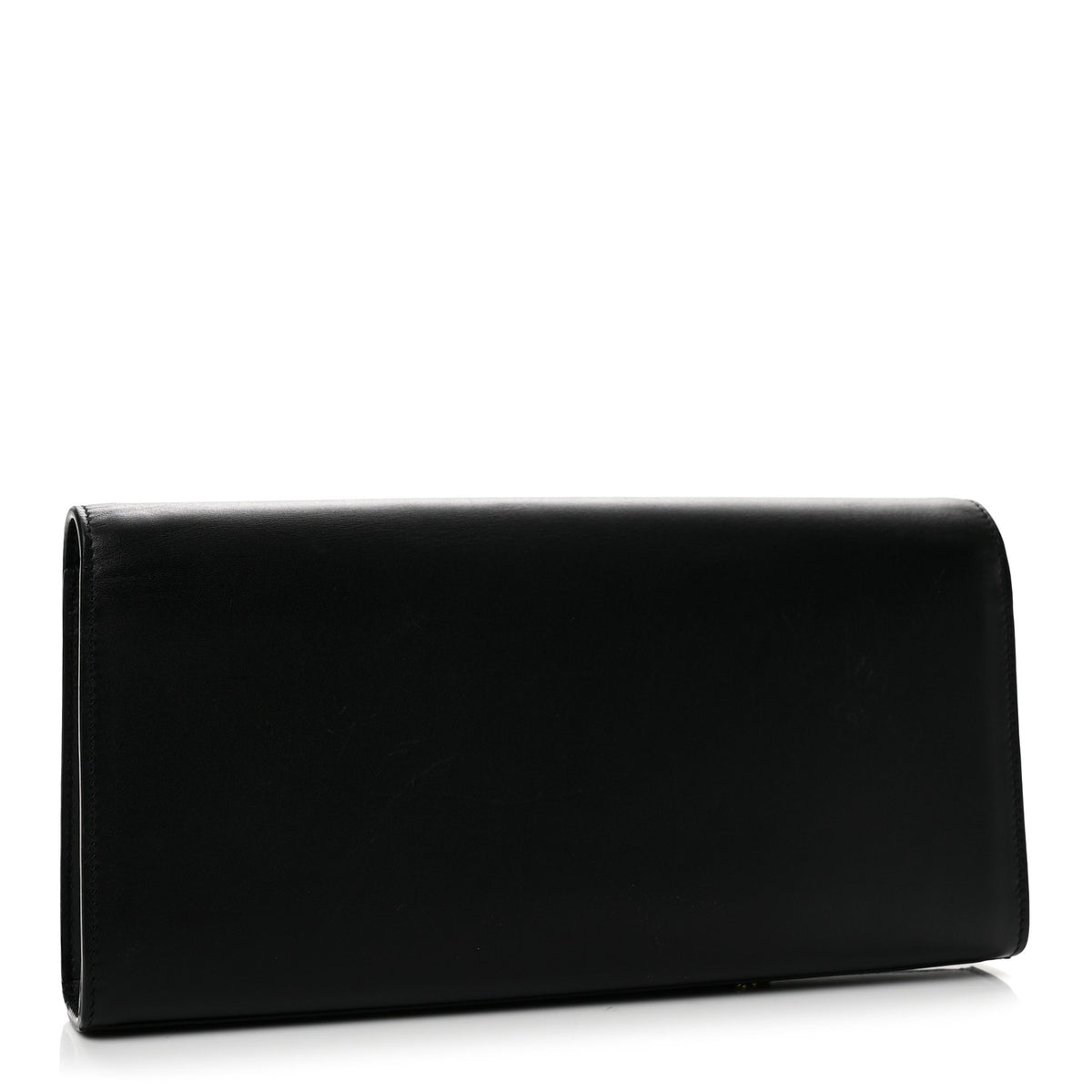 Calfskin Classic Monogram Tassel Clutch Black
