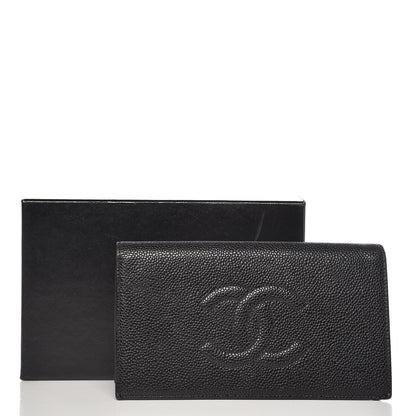 Chanel Caviar Timeless CC Yen Wallet Black 13 of 13
