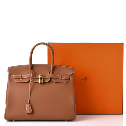 Hermes Togo Birkin 35 Gold 36 of 36