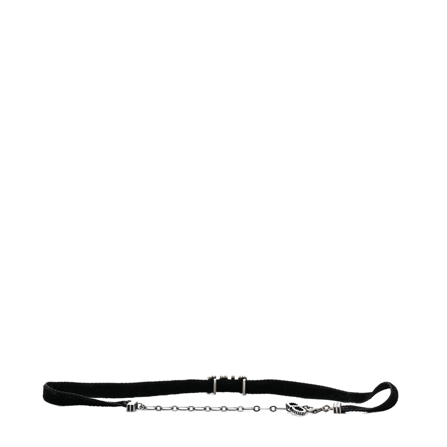 Velvet Crystal DIOR Choker Necklace Black