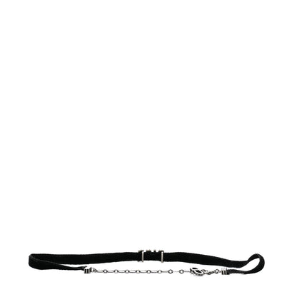 Christian Dior Velvet Crystal DIOR Choker Necklace Black 3 of 4
