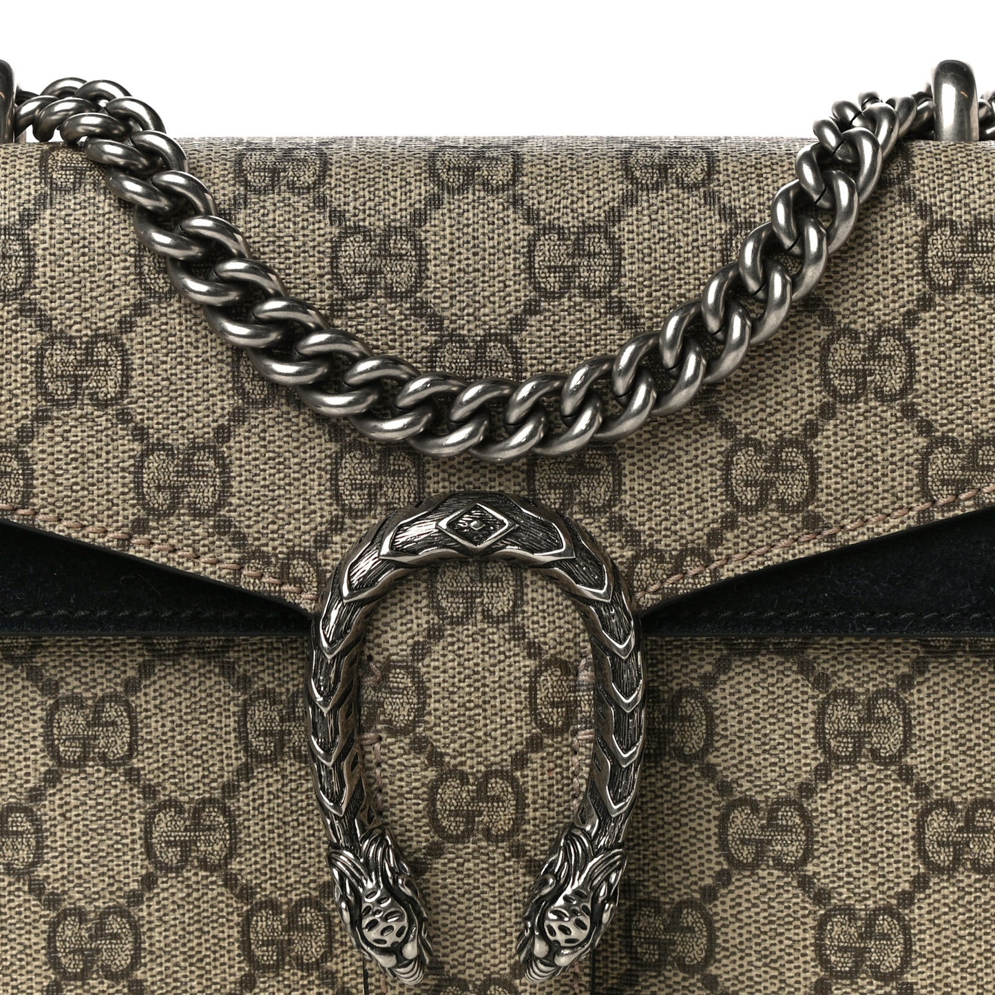 GG Supreme Monogram Mini Dionysus Shoulder Bag Black