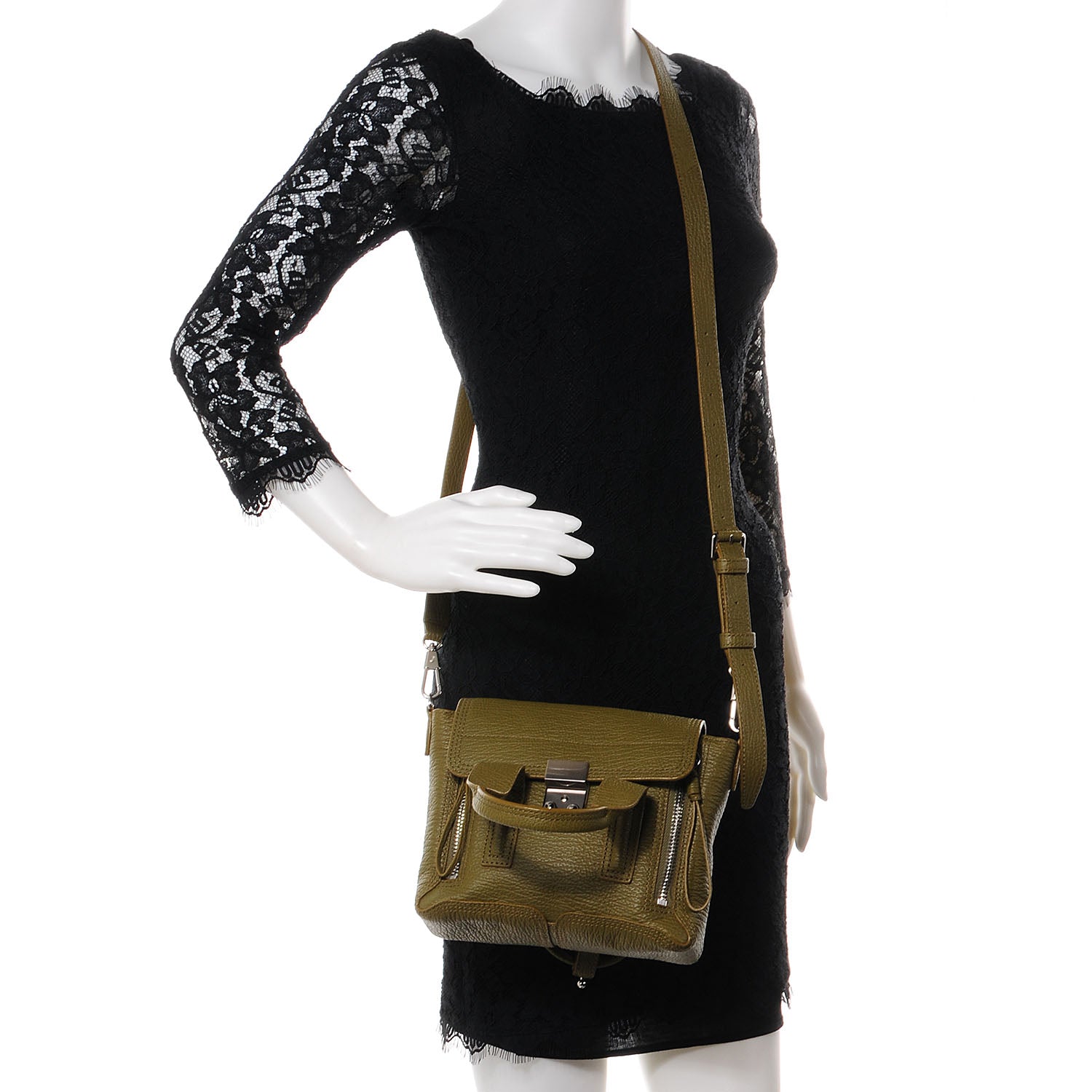 3.1 Phillip Lim 3.1 Mini Pashli Satchel Olive 2 of 9