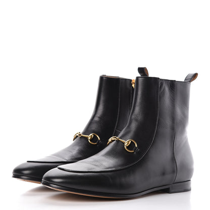 Gucci Malaga Kid Womens Jordaan Ankle Boots 39 Black 3 of 9