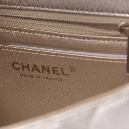 Chanel Metallic Lambskin Quilted Mini Square Flap Gold 6 of 11