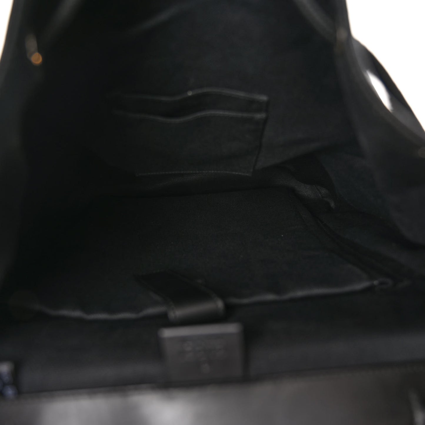 Soft GG Supreme Monogram Calfskin Web Double Buckle Backpack Black