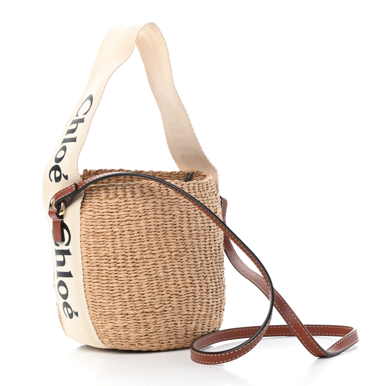Chloe Natural Woven Fiber Small Woody Basket 3 of 6