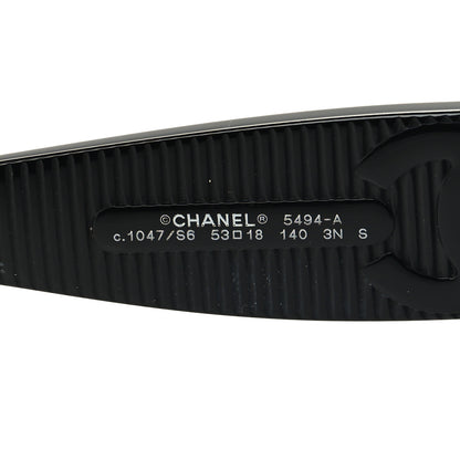 Chanel Square Polarized CC Sunglasses 5494-A Black 5 of 8
