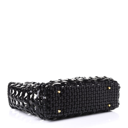 Christian Dior Ultra Matte Calfskin Woven Lady Tote Black 3 of 4