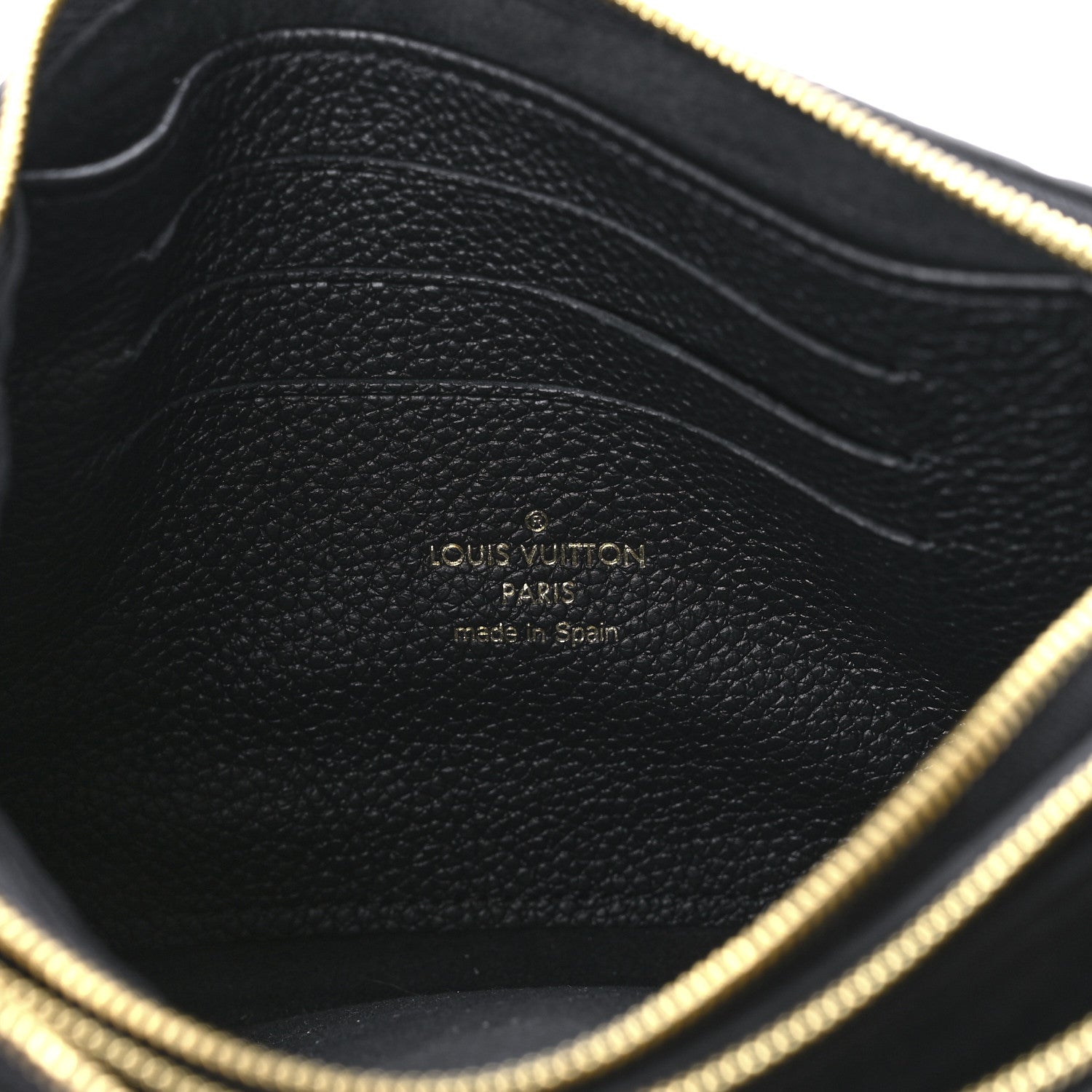 Louis Vuitton Empreinte Double Zip Pochette Black 6 of 8