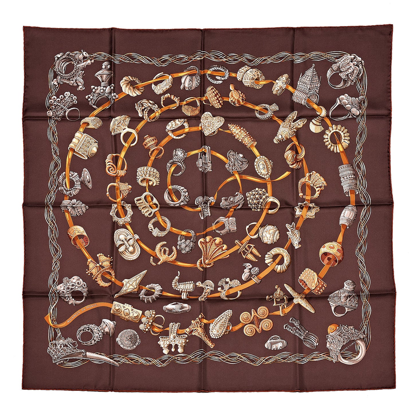 Silk Alliances Du Mond Scarf 90