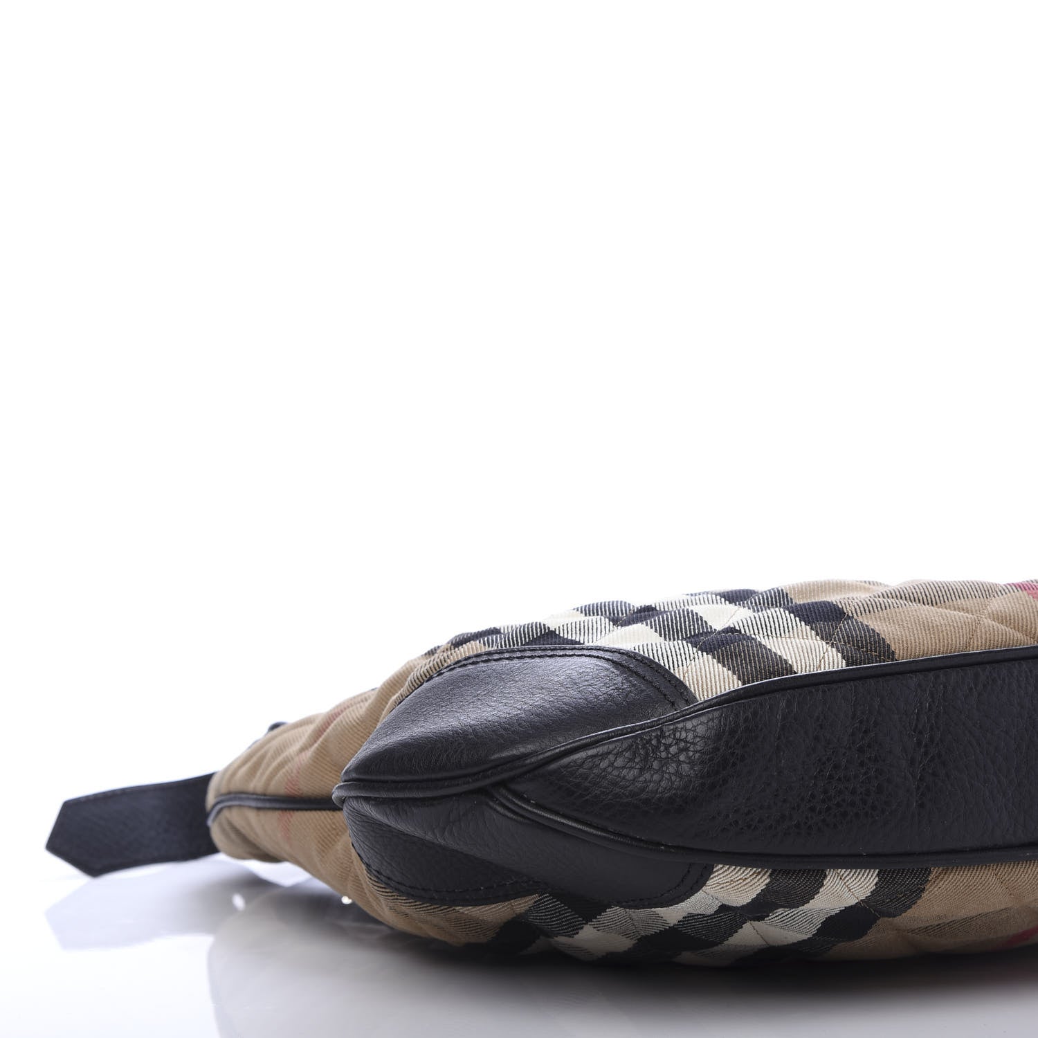 Burberry House Check Quilted Brook Hobo Black 7 of 11