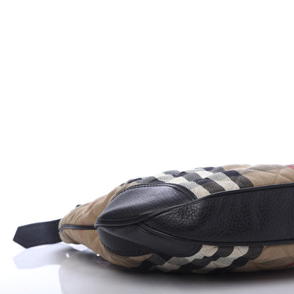 Burberry House Check Quilted Brook Hobo Black 7 of 11