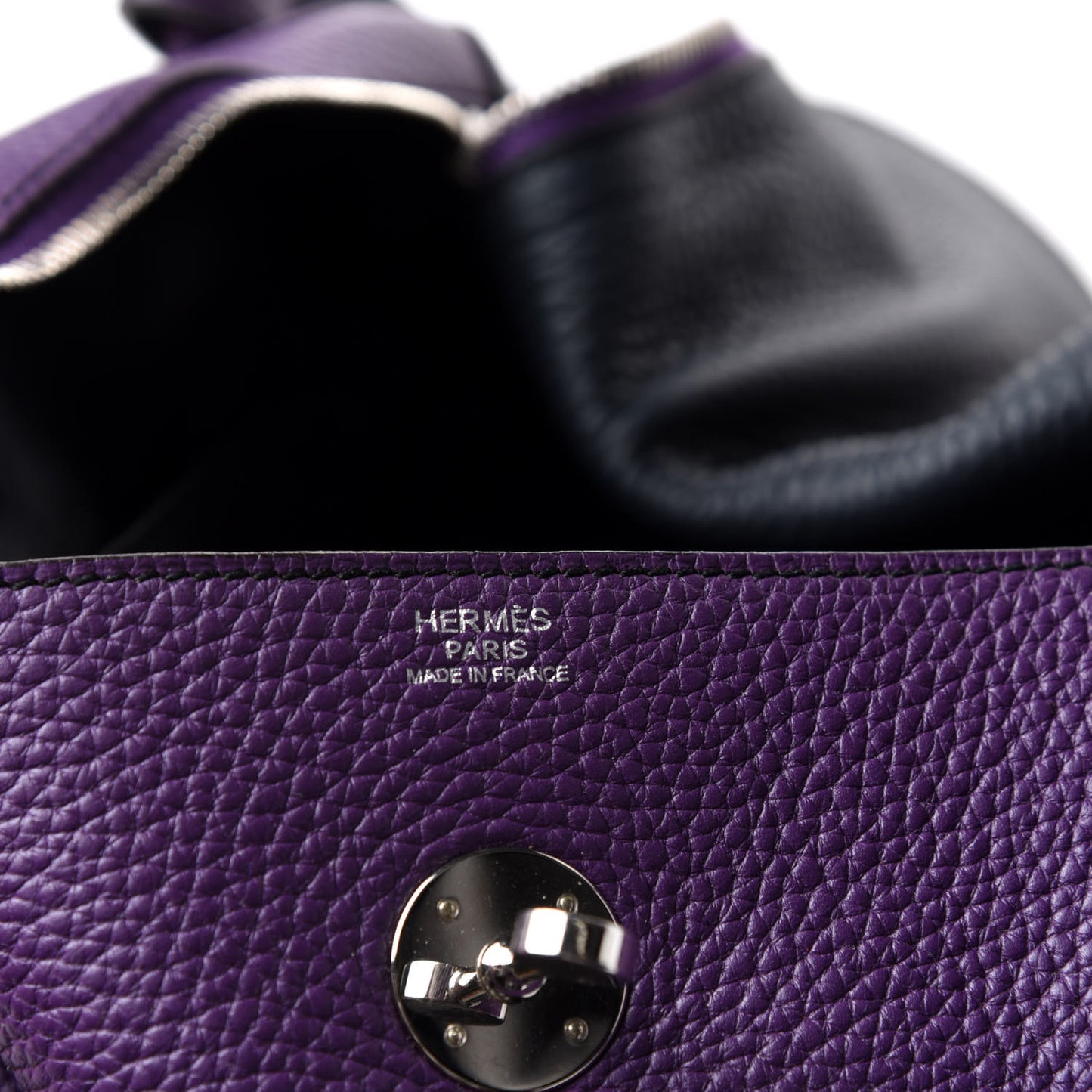 Taurillon Clemence Eclat Lindy 30 Ultraviolet Bleu Obscur