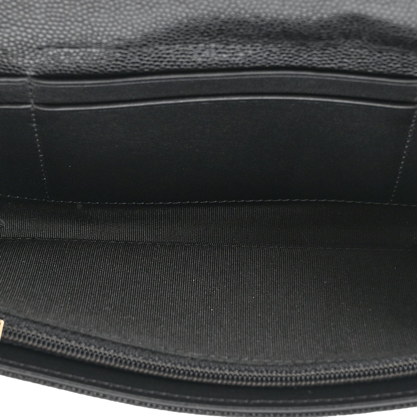 Caviar Quilted Pearl Coco Candy Wallet Black