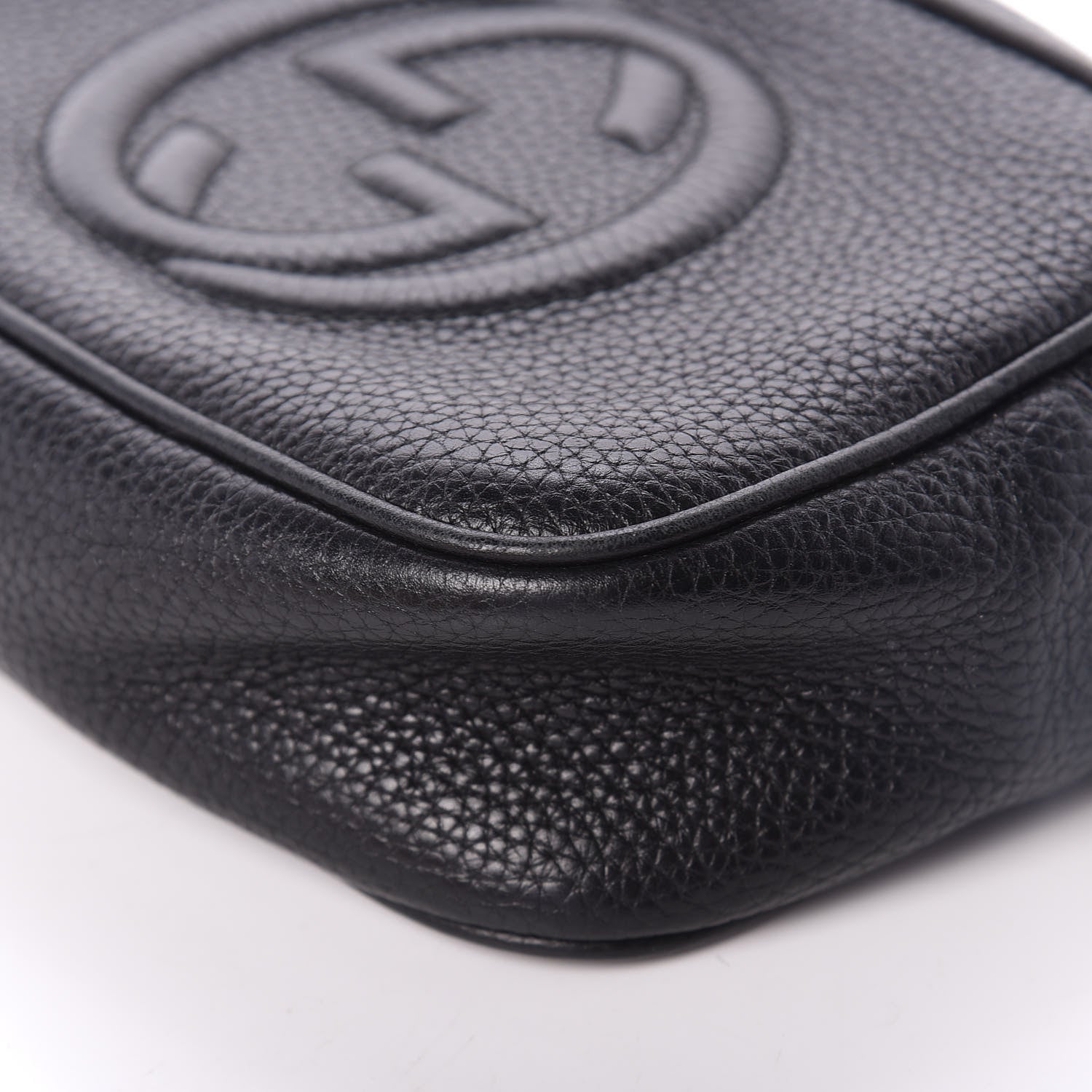 Gucci Pebbled Calfskin Mini Soho Disco Bag Black 8 of 9