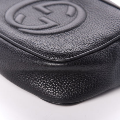 Gucci Pebbled Calfskin Mini Soho Disco Bag Black 8 of 9