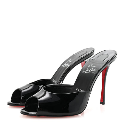 Christian Louboutin Patent Me Dolly 100 Sandals 38.5 Black 4 of 8